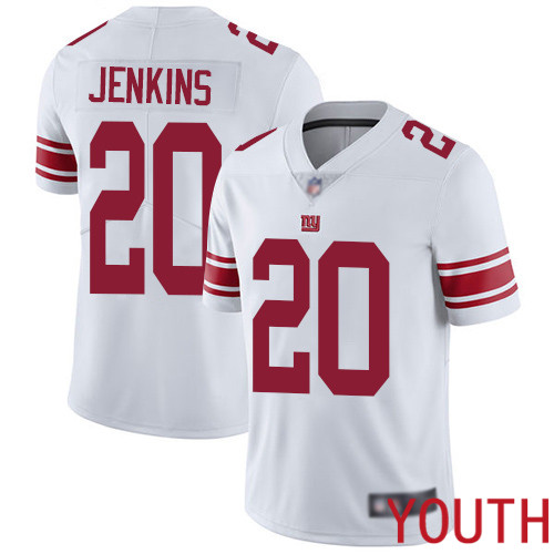 Youth New York Giants #20 Janoris Jenkins White Vapor Untouchable Limited Player Football NFL Jersey->youth nfl jersey->Youth Jersey